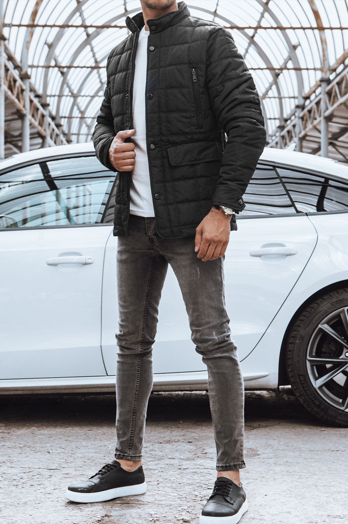 Kurtka męska przejściowa czarna Dstreet TX4695