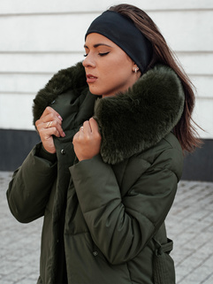 Ženska prešita jakna GLAMWARM green Dstreet TY4575_2