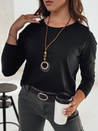 MINIMODA ženska bluza ene velikosti z obeskom črna Dstreet RY2678
