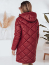 Ženska zimska bunda SNOWVIBE maroon quilted Dstreet TY4996