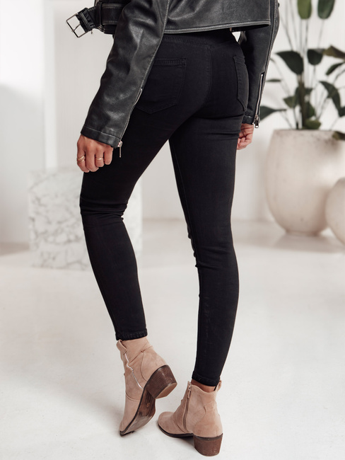 Ženske jeans hlače CLARET black Dstreet UY2249