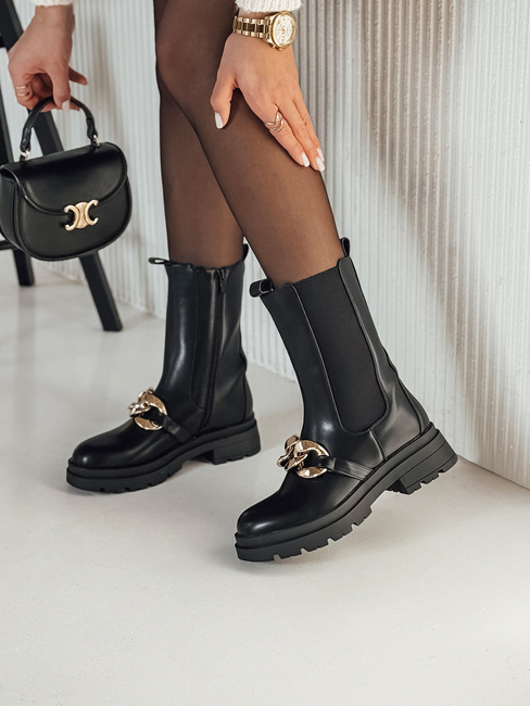 Ženski škornji NIGHTWALK black Dstreet ZY0492