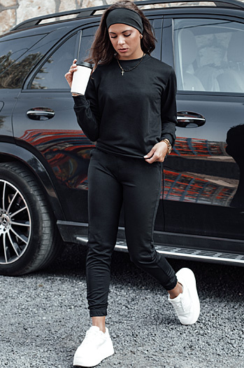 MILIAN ženski komplet trenirke black Dstreet AY1108