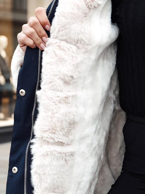 Ženska zimska jakna STARBURST mornarsko modra Dstreet TY4764