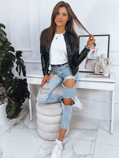 Ženska ramones jakna LILIS Barva Črna DSTREET TY3469