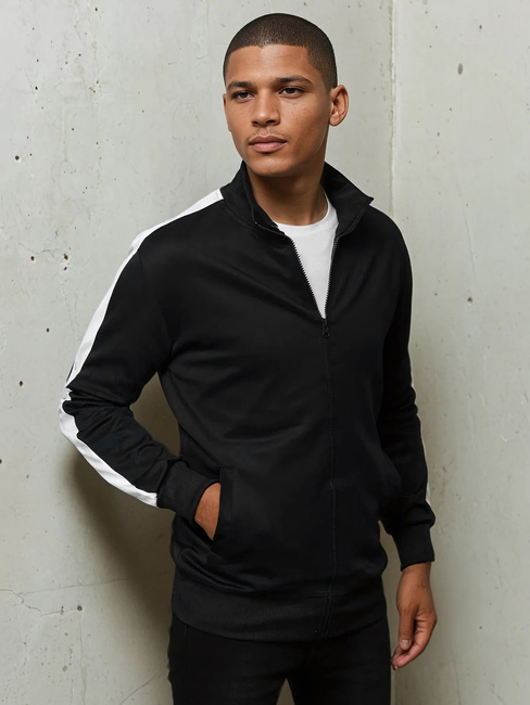 Moška jopa z zadrgo Barva Črna DSTREET BX5562