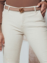 Ženske manšestrske hlače mom fit CORDFINE light beige Dstreet UY2301