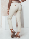 Ženske manšestrske hlače mom fit CORDFINE light beige Dstreet UY2301