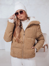 Ženska zimska bunda TRENDYGLAM temno bež Dstreet TY4359