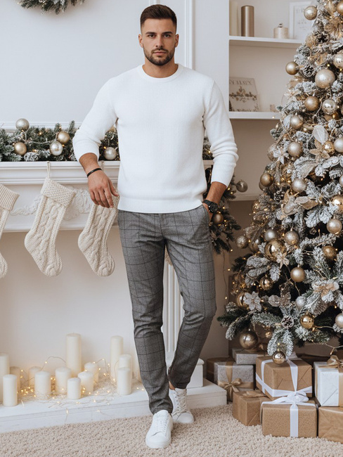 Moške vsakdanje temno sive hlače Dstreet UX4403z