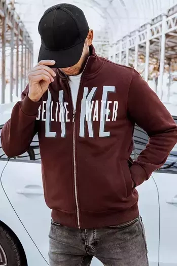 Moška jopa z zadrgo Barva Klaret DSTREET BX5410