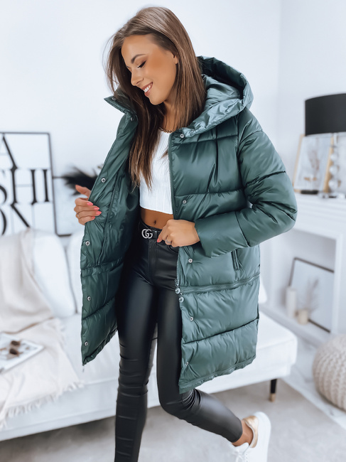 Ženska prešita jakna INKA PREMIUM Barva Temno zelena DSTREET TY3146