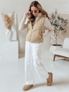 Ženski prešiti telovnik LIKEHUGS beige Dstreet TY4979
