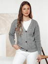 Ženski pulover KNITVIA svetlo siva Dstreet MY2401