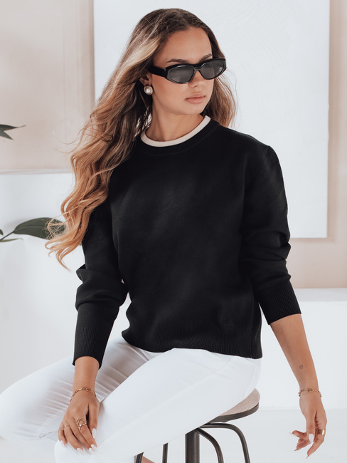 Ženski osnovni pulover DARMILA black Dstreet MY2504