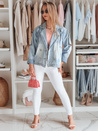 Ženska prevelika jeans jakna OVERSOLI blue Dstreet TY4904