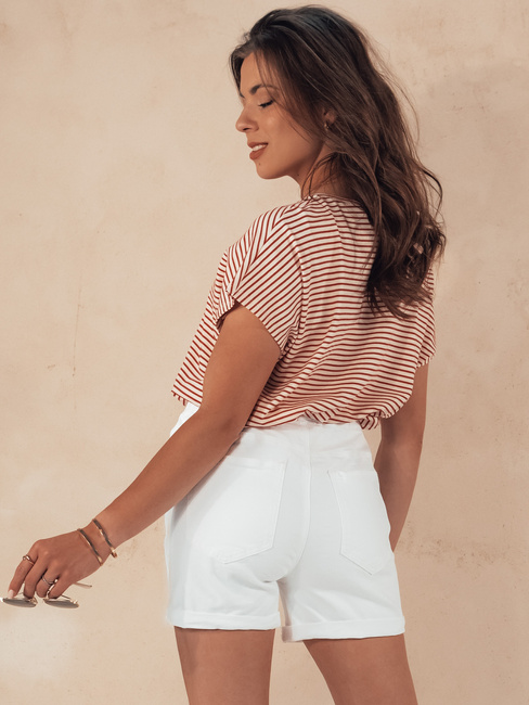 Ženske kratke hlače BEACH VIBE white Dstreet SY0389