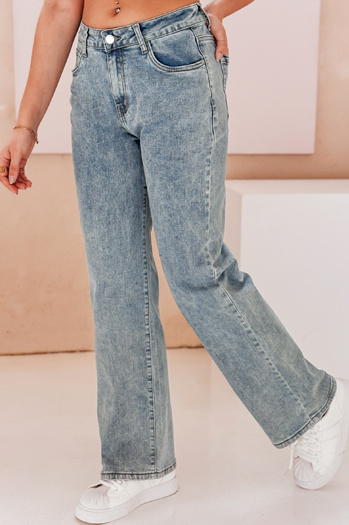 Ženske ravne hlače iz džinsa TANIALES blue Dstreet UY2670