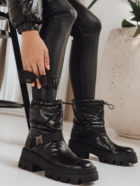 Ženski škornji traper black Dstreet ZY1299