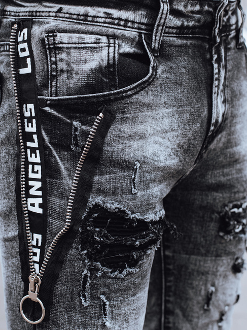 Spodnie męskie jeansowe czarne Dstreet UX4322