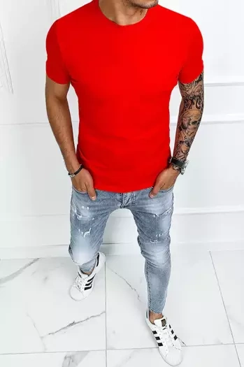 Moška majica s potiskom Barva rdeča DSTREET RX4905