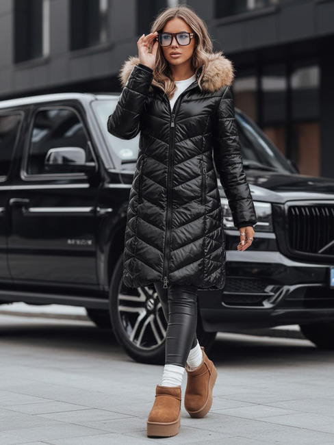 Ženska prešita zimska bunda BELLATRIX black Dstreet TY4581z