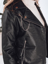 Ženska usnjena jakna ramones black Dstreet TY5200