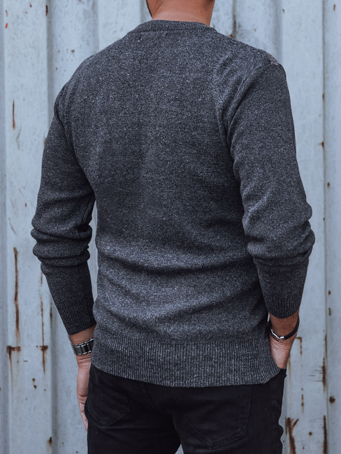 Moški temno siv pulover Dstreet WX2210