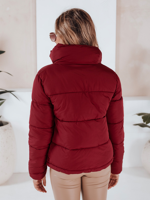 Ženska prešita zimska jakna LAROSE maroon Dstreet TY5218