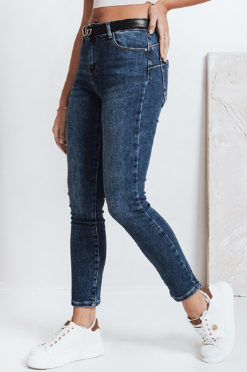 Ženske jeans hlače BEVINO temno modre Dstreet UY2200
