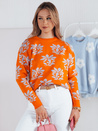 SWEET BUNNY ženski pulover oranžne barve Dstreet MY2281