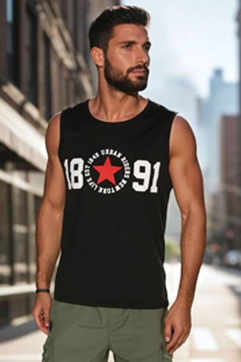 Moška majica brez rokavov črna Dstreet RX5652