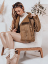 Ženska jakna SOFTSTILL iz semiša s kameljo ovčjo kožo Dstreet TY4747