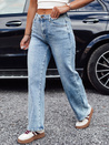Ženske JEANFLOW vrečaste jeans hlače svetlo modra Dstreet UY2227_3
