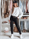 Ženske hlače s pasom MODELA black Dstreet UY2568