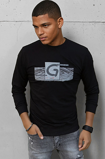 Moška jopa s potiskom Barva Črna DSTREET BX5369