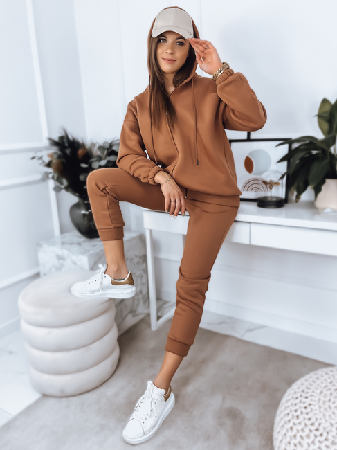 Ženski komplet trenirke AMILIA PREMUM Barva kamela DSTREET AY0736