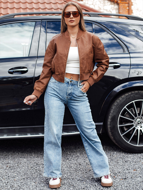 Ženske JEANFLOW vrečaste jeans hlače svetlo modra Dstreet UY2227