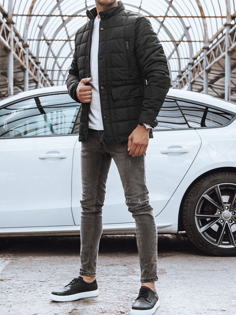 Kurtka męska przejściowa czarna Dstreet TX4695