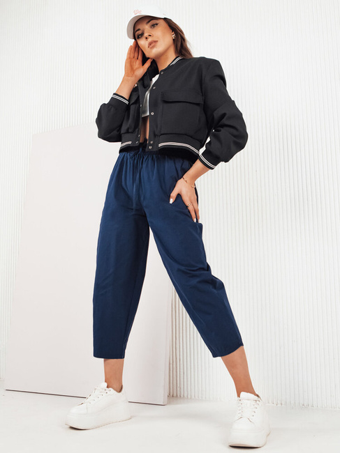 Ženske hlače casual BALLOON FANTASY Barva Mornarica DSTREET UY1667