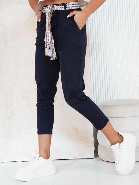 Ženske hlače casual MAFRA Barva Mornarica DSTREET UY1950