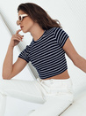 Ženska majica v črtah LUNA ROSE Barva Mornarica DSTREET RY2272