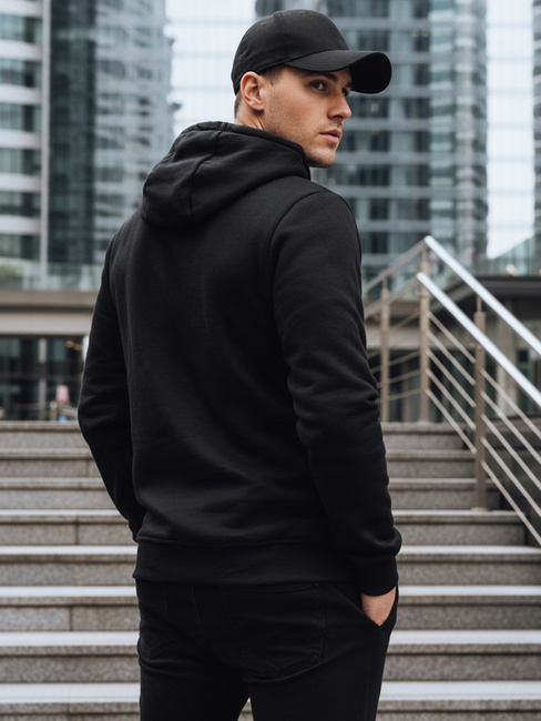 Moška potiskana izolirana jopa črna Dstreet BX5919