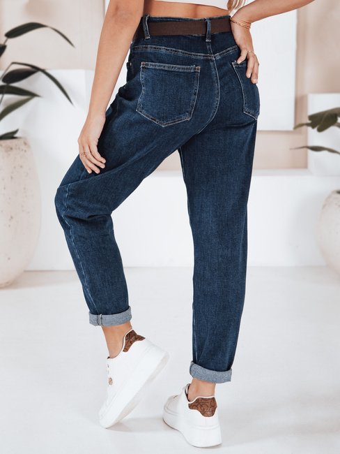 Ženske kavbojke mom fit blue Dstreet UY2752
