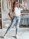 Ženske jeans hlače FASHIONIX blue Dstreet UY2708