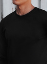 Moška črna majica z dolgimi rokavi Dstreet LX0577