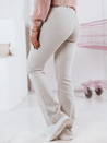 Ženske jeans hlače FLAREJOY light beige Dstreet UY2367