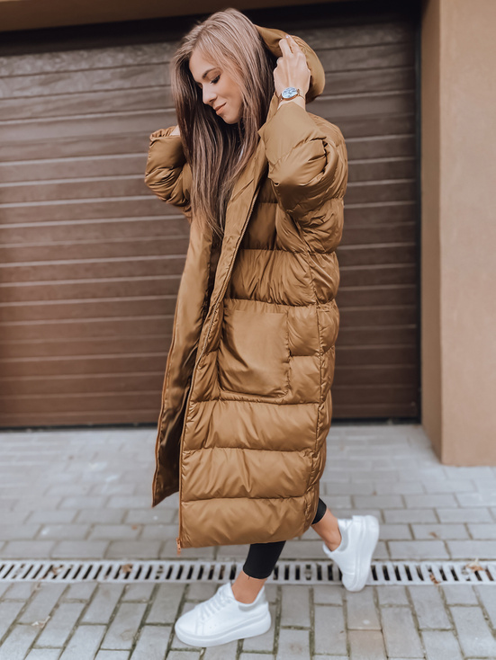 Ženska jakna oversize ANNIKA Barva rjav DSTREET TY2471