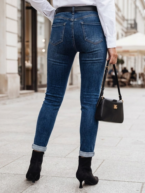 Ženske jeans hlače DIVETTI temno modre Dstreet UY2252