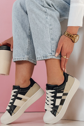 JUNOMI ženske superge na platformi črne Dstreet ZY0860